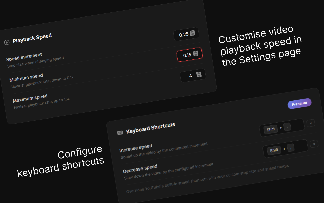 YouTube Speed Controller插图