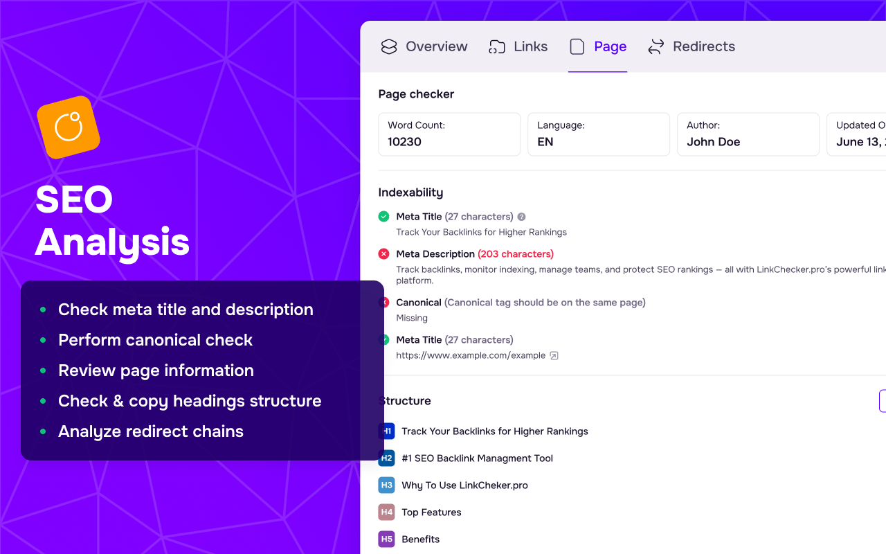 LinkChecker.pro SEO Extension插图 LinkChecker.pro SEO Extension插图