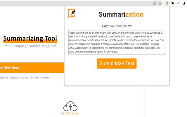 Summarizing tool插图 Summarizing tool插图