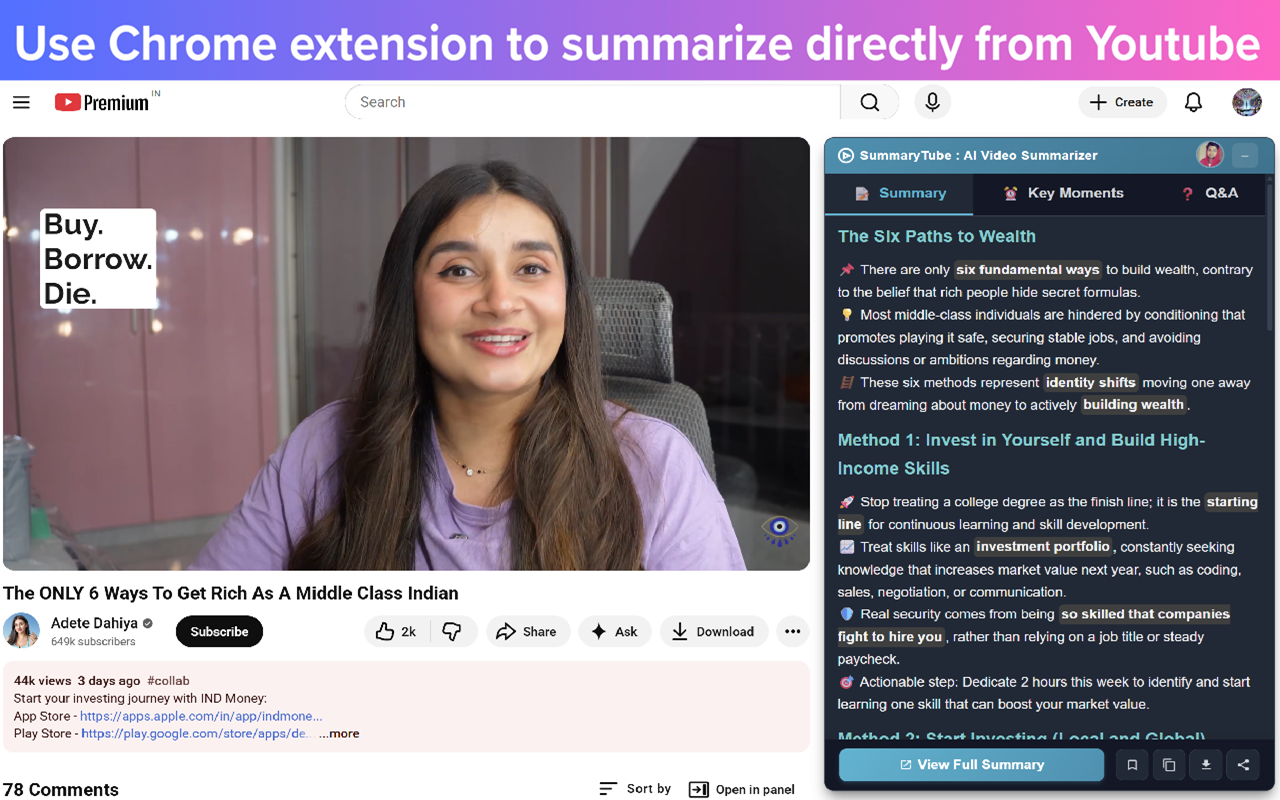 SummaryTube - YouTube Video Summarizer插图