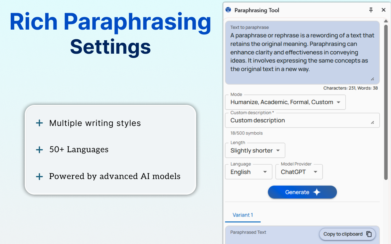 句子 改写 工具 - Paraphrasing Tool插图