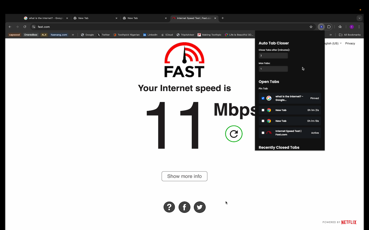Auto Tab Closer插图
