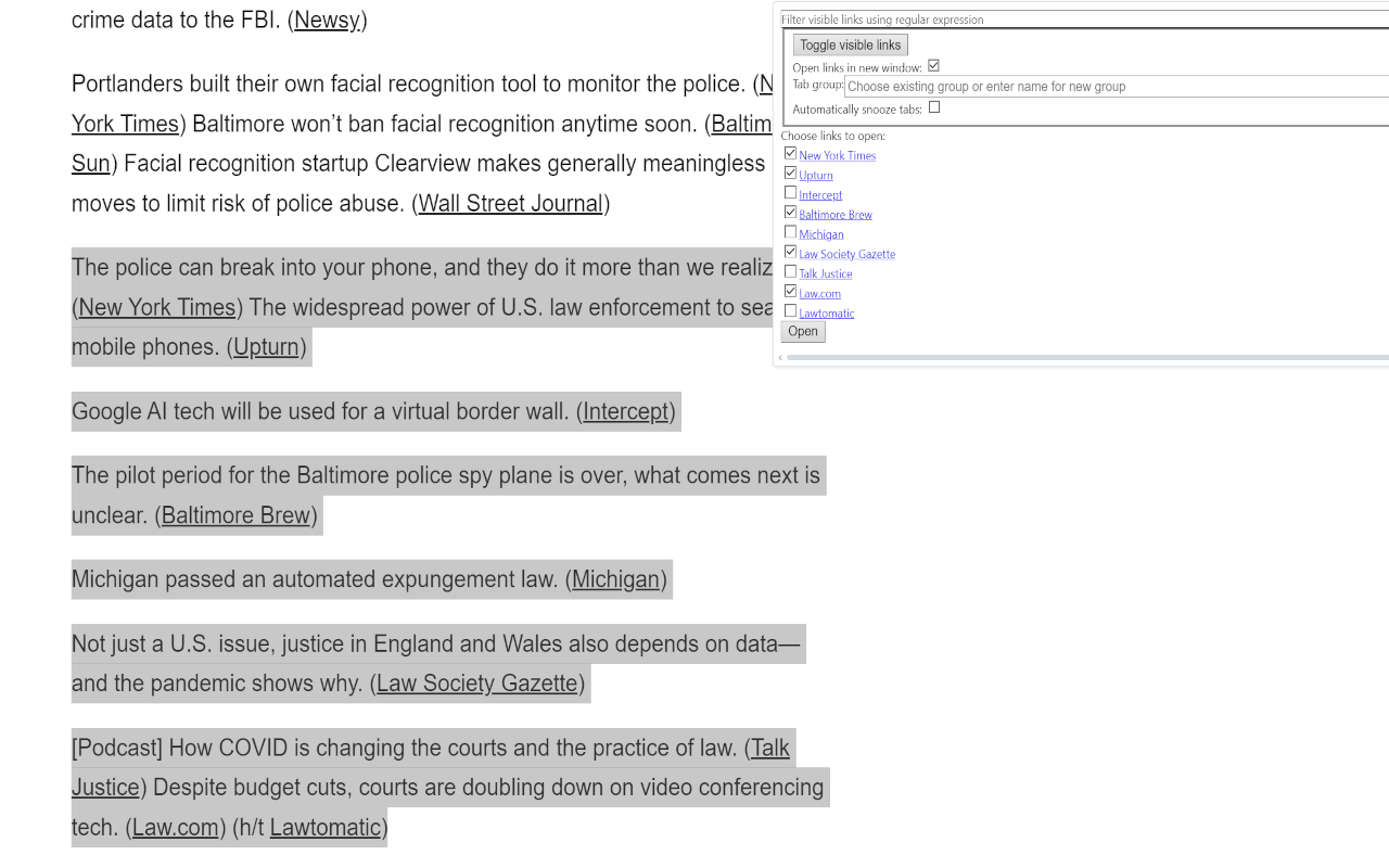 Open Selected Links插图