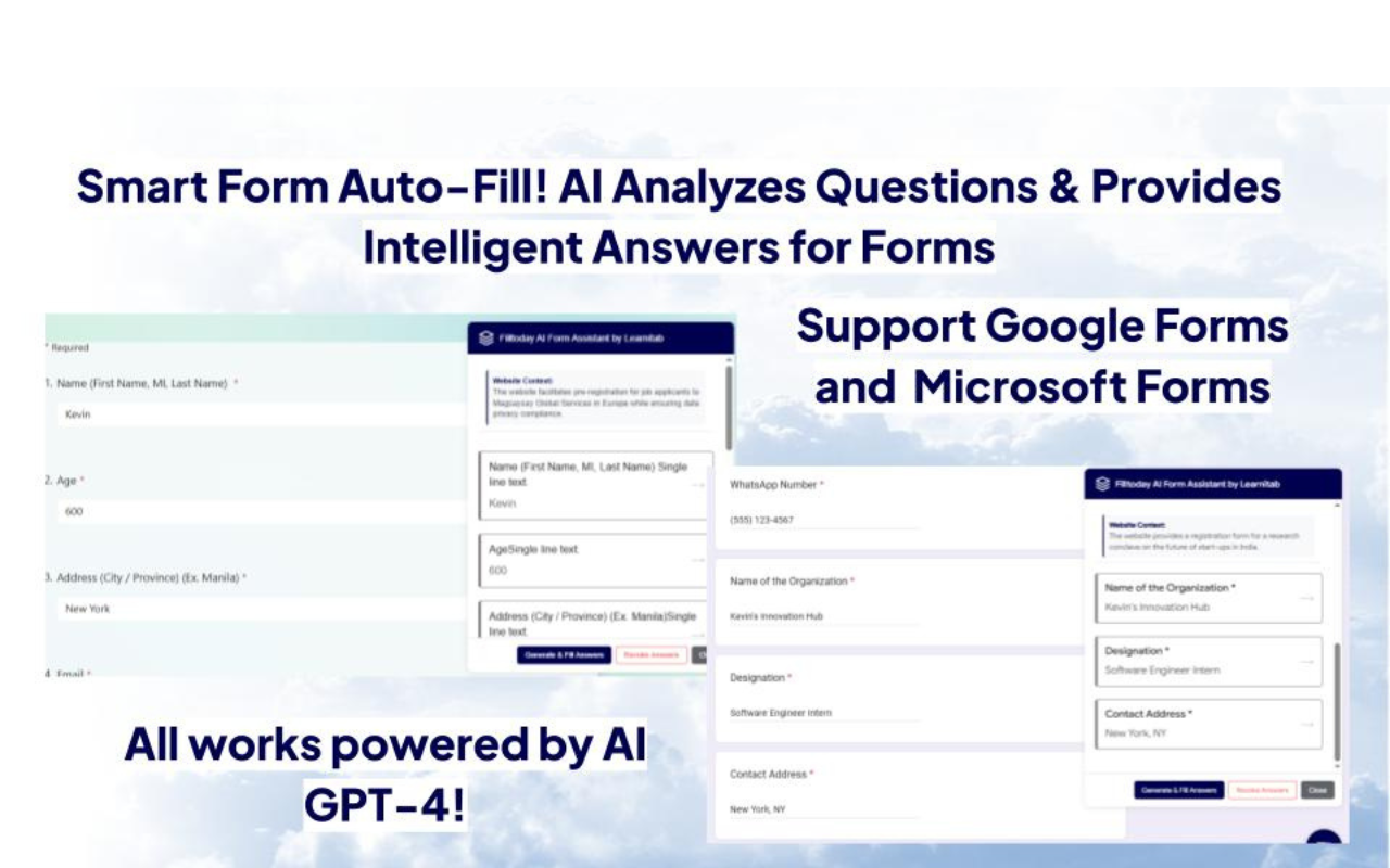 Free AI Form Solver - AI Autofill Form & Linkedin Jobs and Study Tools插图