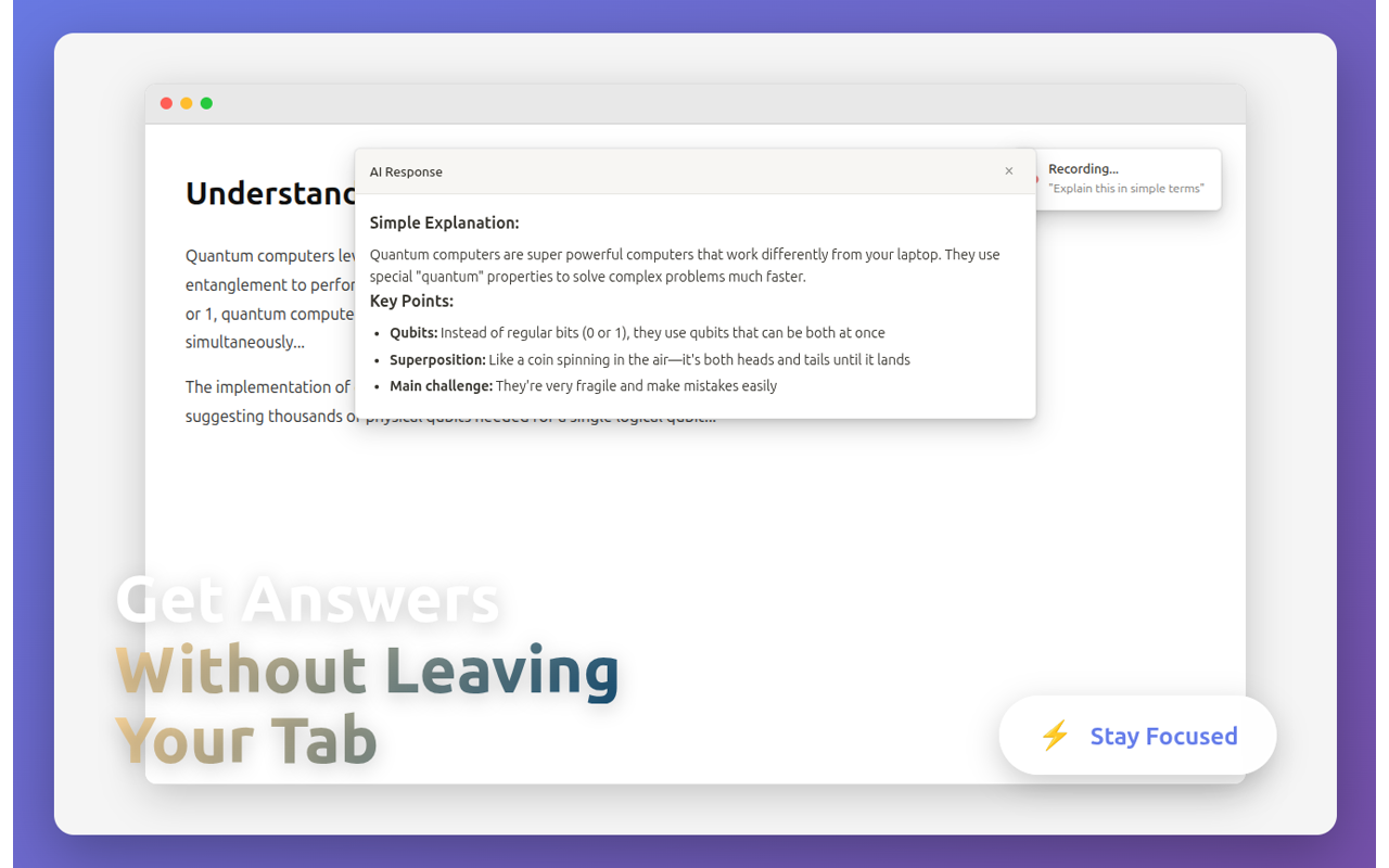 AI Voice Assistant – Smart Browser Copilot插图