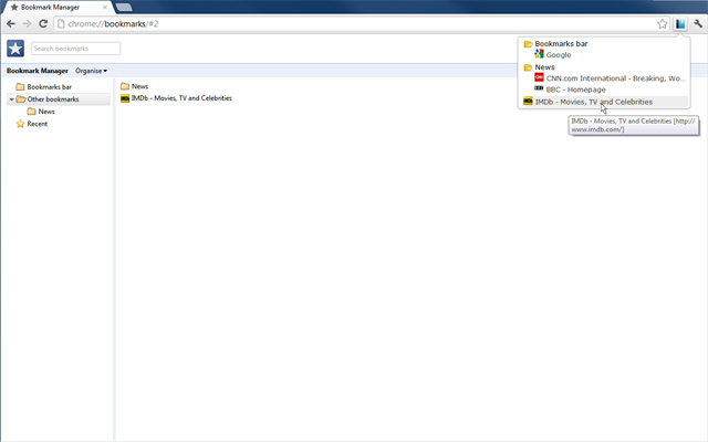 Minimal Bookmarks Tree插图