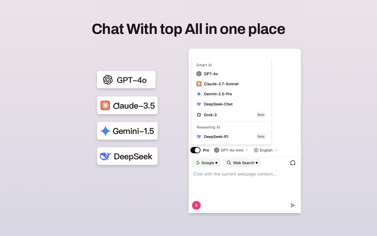 ChatAI：智能网页对话助手（GPT、Gemini、Claude、Grok、DeepSeek等）插图