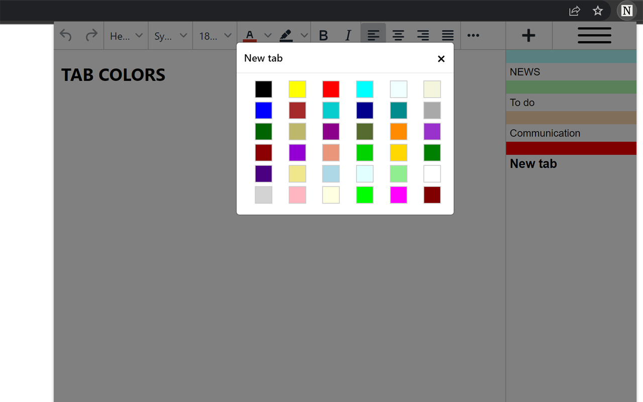 Notes Tabs Popup TinyMCE插图