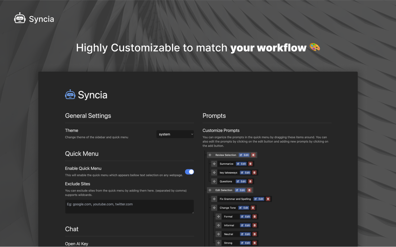 Syncia - Power of ChatGPT on any website插图