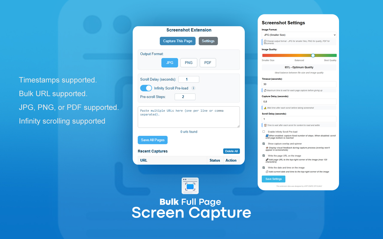 Bulk Url To Full Page Screenshot插图