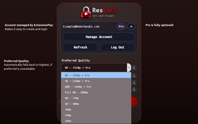 ResLock for YouTube插图 ResLock for YouTube插图