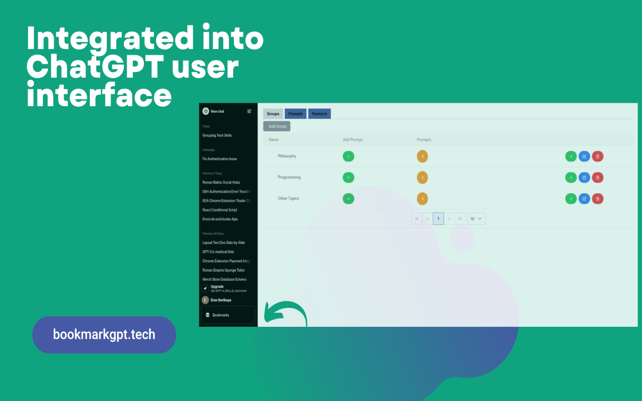 BookmarkGPT - Bookmark Your ChatGPT Prompts插图