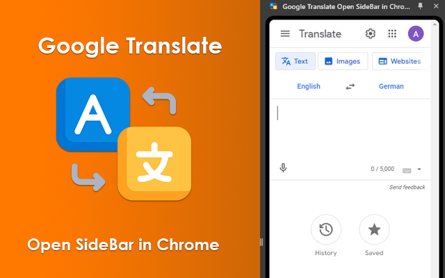 Google Translate Open SideBar in Chrome插图