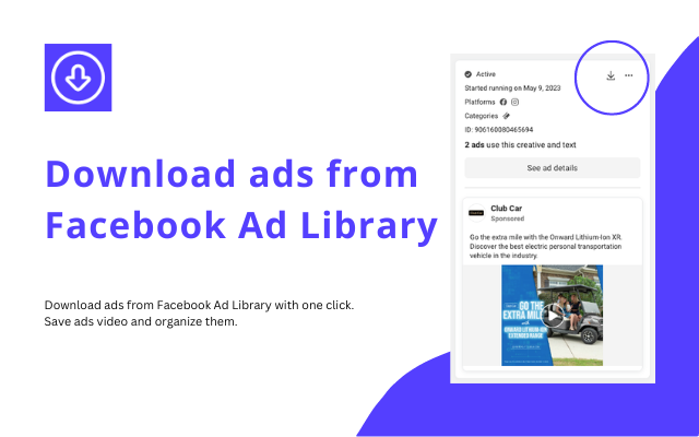 FB广告库广告下载器 - AdLibNote插图