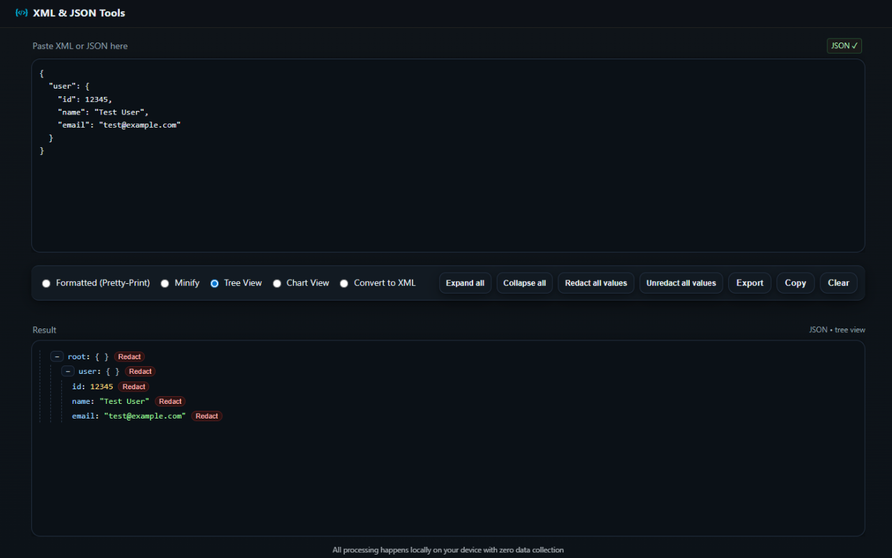 XML & JSON Tools插图