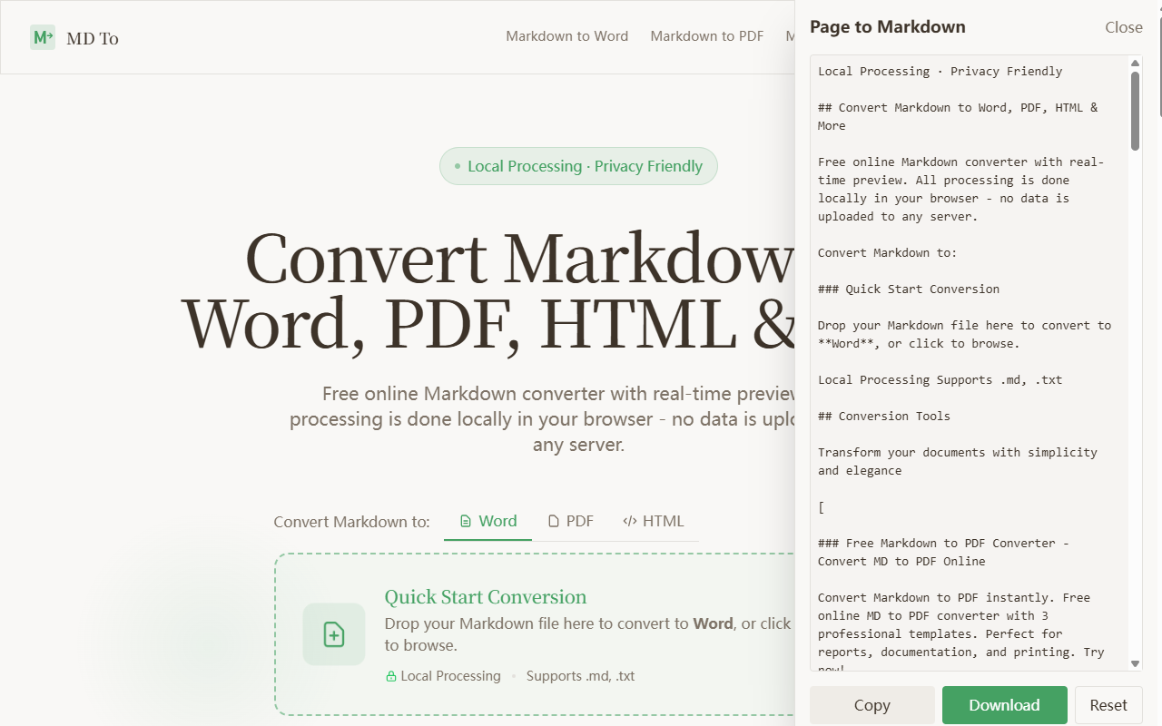Markdown 转换工具 - MD-To.com插图