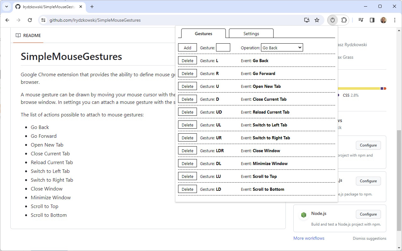 Simple Mouse Gestures插图 Simple Mouse Gestures插图