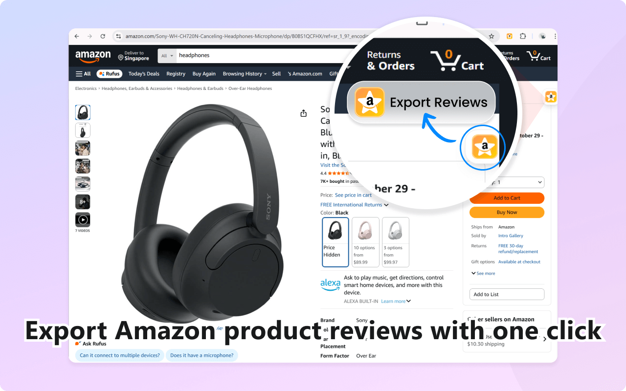 Amazon评论导出和采集工具插图 Amazon评论导出和采集工具插图
