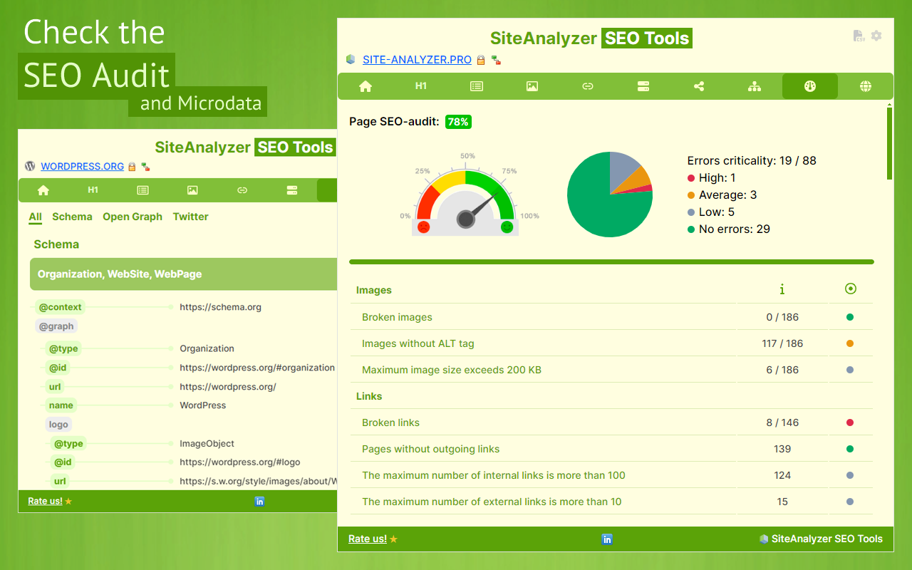 SiteAnalyzer SEO Tools插图 SiteAnalyzer SEO Tools插图