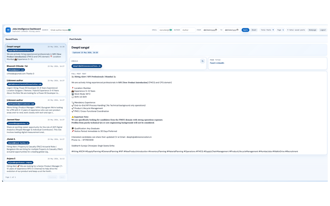 Linkedin Job Saver插图