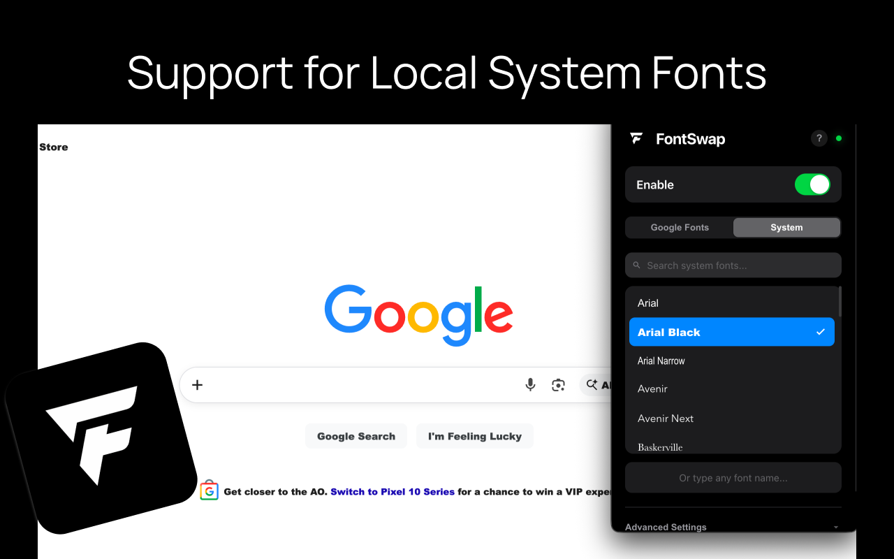 FontSwap - World's best font swap extension插图
