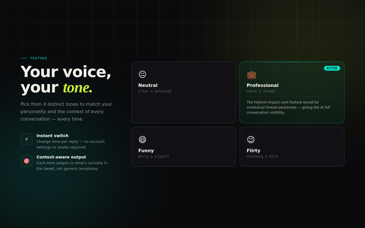 Twitter Reply Generator – ReplyX AI (Smart AI Auto-Replies)插图
