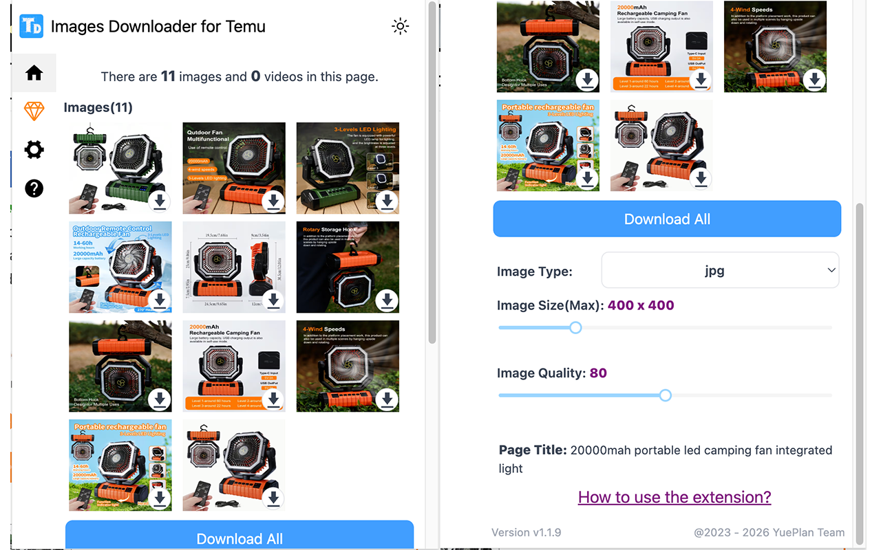 Images Downloader for Temu插图 Images Downloader for Temu插图