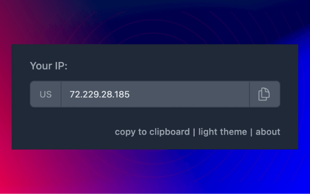 Just IP Address插图 Just IP Address插图