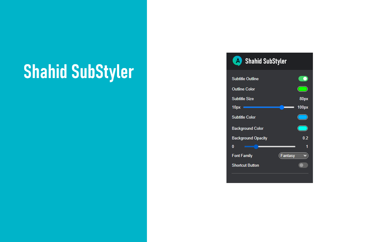 Shahid SubStyler插图 Shahid SubStyler插图