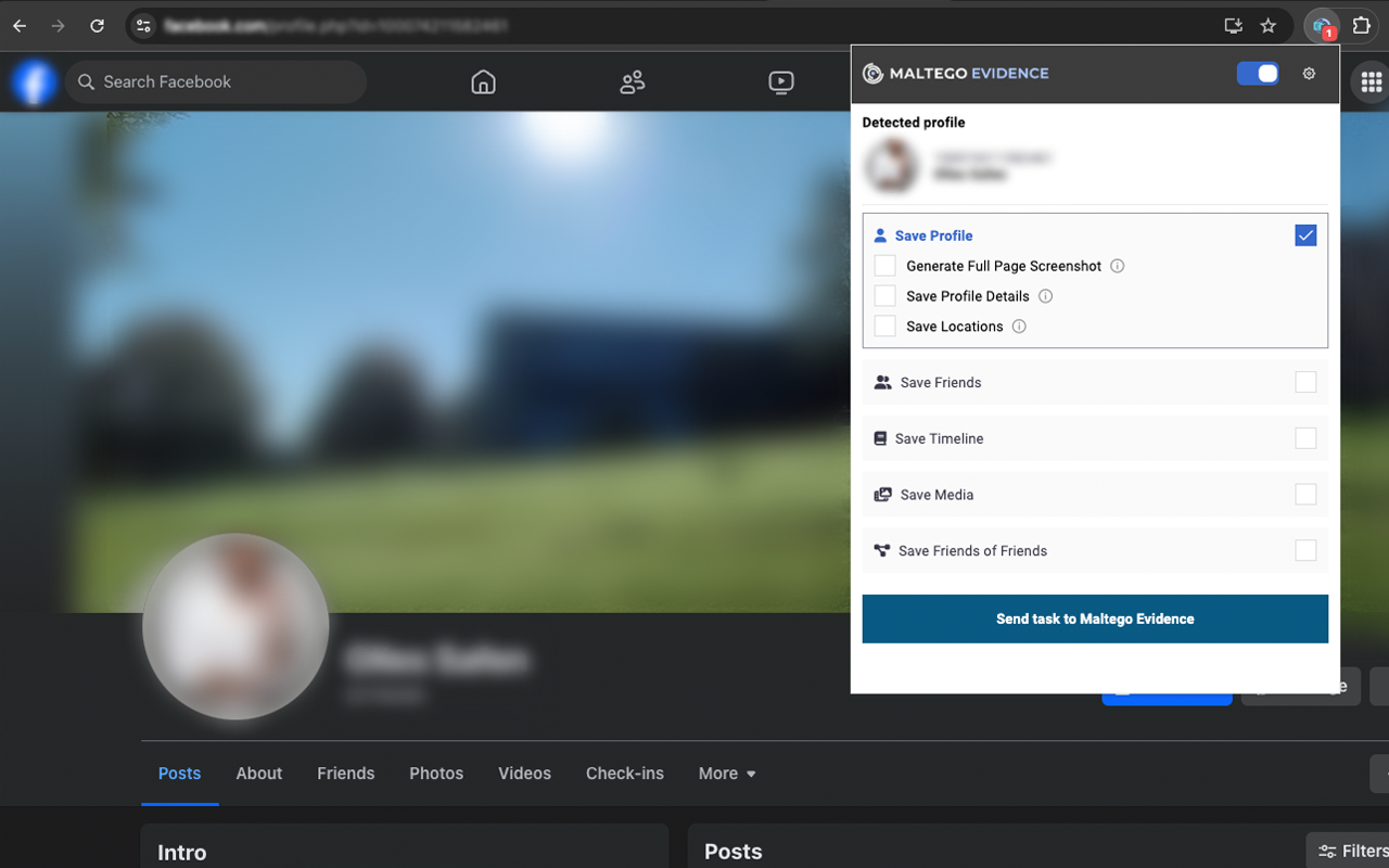 Maltego Evidence Browser Extension插图 Maltego Evidence Browser Extension插图