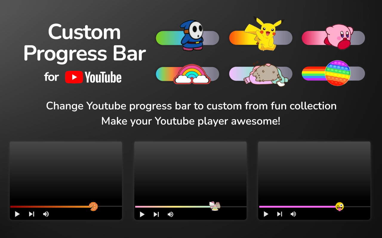 Custom Progress Bar for YouTube™插图