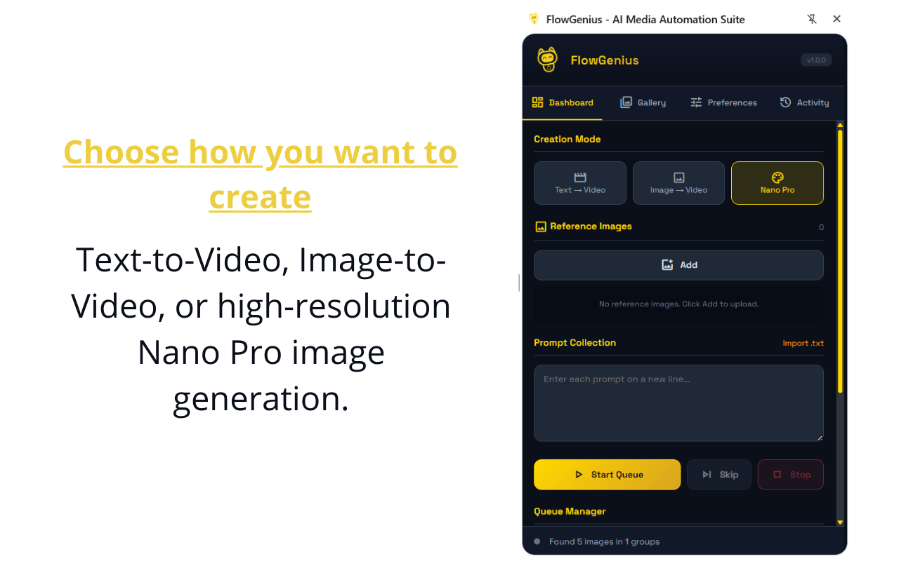 FlowGenius — VEO AI Video Automation, Bulk Generator & Auto Download插图 FlowGenius — VEO AI Video Automation, Bulk Generator & Auto Download插图